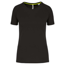 PROACT PA4013 rövid ujjú környakas Női sportpóló Proact, Black-XL