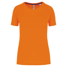 PROACT PA4013 rövid ujjú környakas Női sportpóló Proact, Fluorescent Orange-L