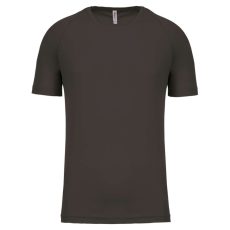 PROACT PA438 férfi környakas raglános rövid ujjú sportpóló Proact, Dark Grey-XS