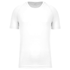 PROACT PA438 férfi környakas raglános rövid ujjú sportpóló Proact, White-XL férfi póló