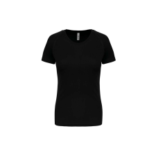 PROACT PA439 Női környakas raglános rövid ujjú sportpóló Proact, Black-XL női póló