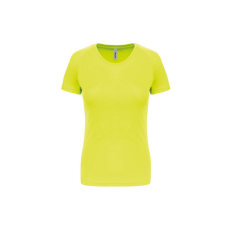 PROACT PA439 Női környakas raglános rövid ujjú sportpóló Proact, Fluorescent Yellow-S