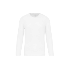 PROACT PA443 férfi hosszú ujjú kereknyakú sportpóló Proact, White-2XL