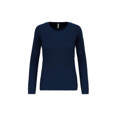 PROACT PA444 Női hosszú ujjú kereknyakú sportpóló Proact, Sporty Navy-L