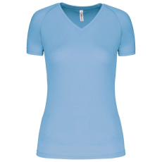 PROACT PA477 Női rövid ujjú V-nyakú sportpóló Proact, Sky Blue-2XL