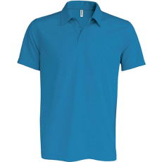 PROACT PA482 férfi rövid ujjú galléros sprtpóló Proact, Aqua Blue-M