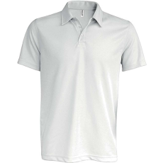 PROACT PA482 férfi rövid ujjú galléros sprtpóló Proact, White-3XL