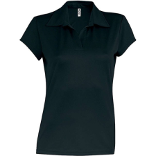 PROACT PA483 rövid ujjú Női galléros sprtpóló Proact, Black-XL női póló