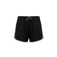 PROACT pamut Női sport rövidnadrág PA1021, Black/Grey Heather-XS női rövidnadrág