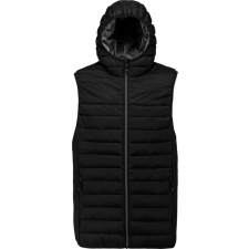 PROACT Uniszex mellény Proact PA237 Adult Hooded Bodywarmer -S, Black férfi mellény