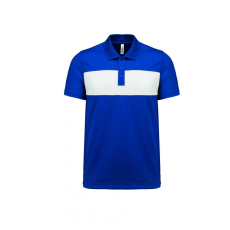 PROACT Uniszex póló Proact PA493 Adult Short-Sleeved polo-Shirt -3XL, Sporty Royal Blue/White