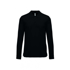 PROACT Uniszex póló Proact PA495 Adult Cool plus Long-Sleeved polo Shirt -L, Black