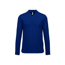 PROACT Uniszex póló Proact PA495 Adult Cool plus Long-Sleeved polo Shirt -XL, Sporty Navy férfi póló