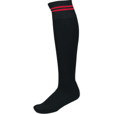 PROACT Uniszex zokni Proact PA015 Striped Sports Socks -27/30, Black/Sporty Red női zokni
