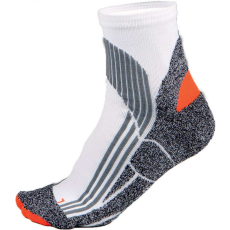 PROACT Uniszex zokni Proact PA035 Technical Sports Socks -43/46, White/Grey/Orange