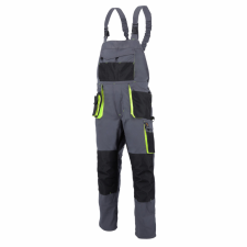 Procera Proman stretch 250 BIB nadrág szürke sárga - méret 48 munkaruha
