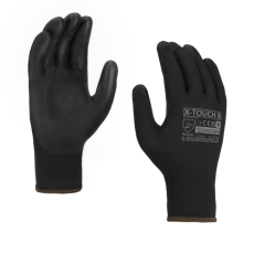 Procera PU bevonatos védőkesztyű x-touch black 10-es, méret