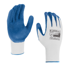 Procera X-latos latex bevonatos védőkesztyű kék 9