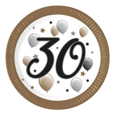 Procos "30" év feliratos papírtányér 8db-os szett 23cm kreatív és készségfejlesztő