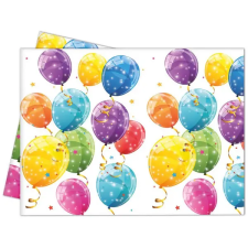 Procos Csillogó lufik műanyag asztalterítő 120x180cm party kellék