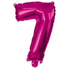 Procos Számos fólia lufi pink színben – 7-es szám 96cm party kellék