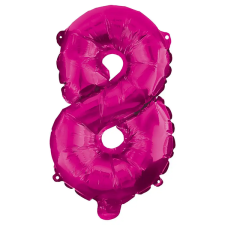 Procos Számos fólia lufi pink színben – 8-as szám 96cm party kellék