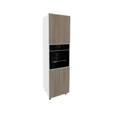 PRODA Benita Magas konyhaszekrény Sonoma Tölgy-Fehér 60x57x210 cm bútor
