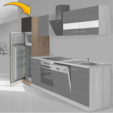 PRODA Hagen60 Beépíhető közepes hűtősszekrény Több színben! Sonoma - Antracit bútor