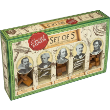 Professzor Puzzle 5 darabos fejtörő szett Nagy Elmék puzzle, kirakós