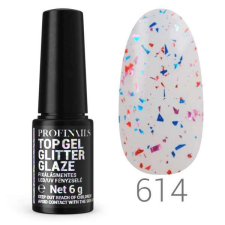 Profinails Glitter Glaze Flash Effekt fixálásmentes LED/UV fényzselé 6g No. 614 lakk zselé