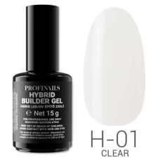 Profinails Hibrid LED/UV építő zselé 15 g H-01 Clear műköröm zselé