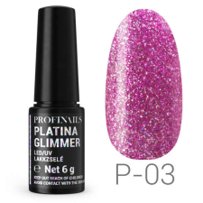 Profinails Platina Glimmer LED/UV lakkzselé P-03 lakk zselé