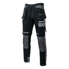 Profix Hungary Munkavédelmi Deréknadrág Kiegészítő Zsebes Fekete/Szürke 2XL/56