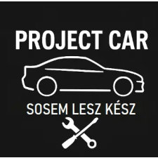  PROJECT CAR Sosem lesz kész matrica 20cm autó dekoráció
