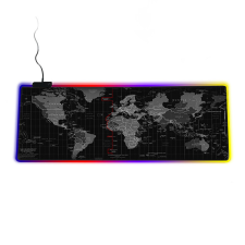 ProLight Yelandar RGB Világtérképes Gamer egérpad nagyméretű 80x30 cm egérpad