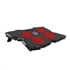 Promate AirBase-3 ergonomikus gamer laptop hűtőpad (CPDAIRBASE3BK) (CPDAIRBASE3BK) laptop kellék