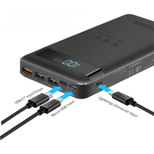 Promate Auratank 20 Power Bank 20000mAh fekete power bank