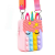 Promerco Pop It Bag játék, stresszoldó egyszarvú forma, szilikon, pánt és cipzár, 14x8x5, többszínű kifejezetten a gyerekek szórakoztatására, Promerco®