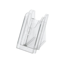 Prospektustartó A/4 2részes asztali Multiform 60437 60458 víztiszta információs tábla, állvány