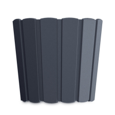 PROSPERPLAST Boardee Basic Antracit Bordázott Virágcserép 14,4 cm, 10db-os csomag kerti tárolás