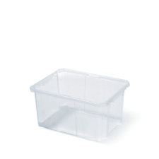 PROSPERPLAST Cargobox 400 Átlátszó Tárolódoboz Görgőkkel, 10db-os csomag bútor