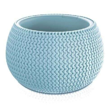 PROSPERPLAST Dekoratív virágcserép, kerek, kék, 29x19,5 cm, Splofy Bowl kerti tárolás