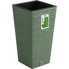 PROSPERPLAST Furu Square Virágcserép - Földes Zöld (DFSH240-5615C) kerti tárolás