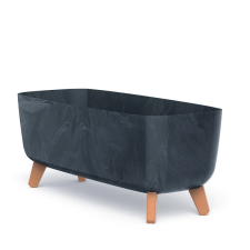 PROSPERPLAST Gracia Case Beton Effect Virágtartó Láda Antracit 58 cm, 5db-os csomag kerti tárolás