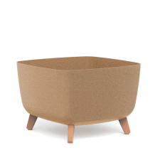 PROSPERPLAST Gracia Square ECO Wood Virágtartó Natúr 39 cm, 5db-os csomag kerti tárolás