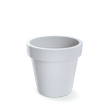 PROSPERPLAST Lofly Klasszikus Műanyag Virágcserép Fehér 29 cm, 5db-os csomag kerti tárolás
