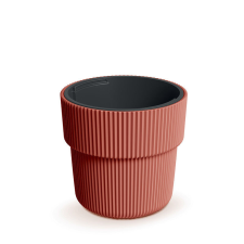 PROSPERPLAST Milly Bordázott Műanyag Virágcserép Réz 39 cm, 4db-os csomag kerti tárolás