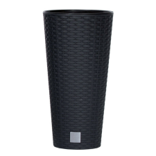 PROSPERPLAST Prosperplast Rato Tubus virágcserép antracit 30 cm-es betéttel kerti tárolás