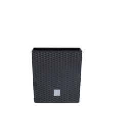 PROSPERPLAST Rato Low Műrattan Virágtartó Antracit 22 cm, 5db-os csomag kerti tárolás