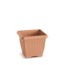 PROSPERPLAST Terra Négyzetes Terrakotta Virágcserép 37 cm, 10db-os csomag kerti tárolás